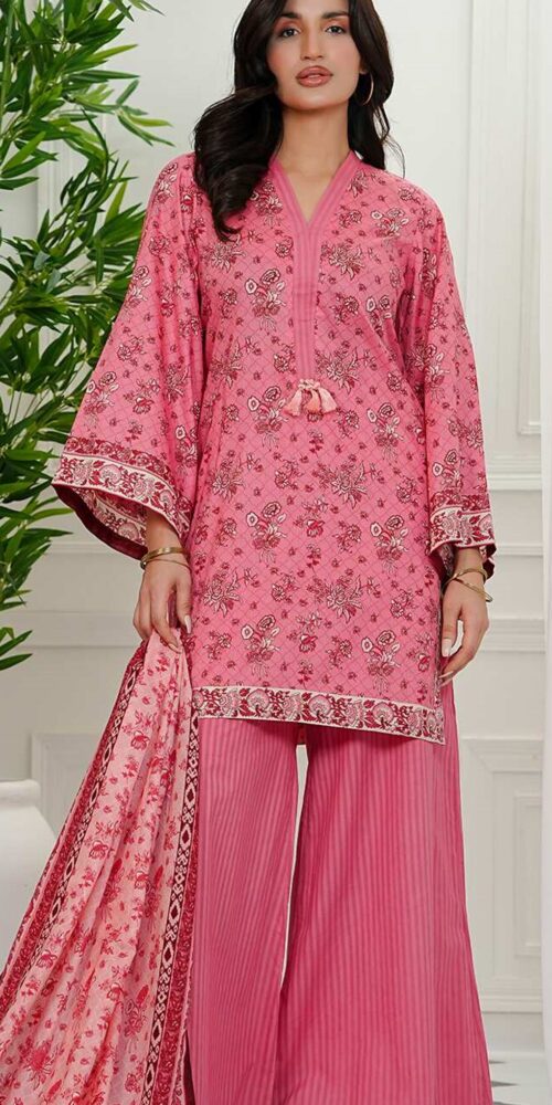 Unstitched Printed Lawn 3Pc - Kayseria D09