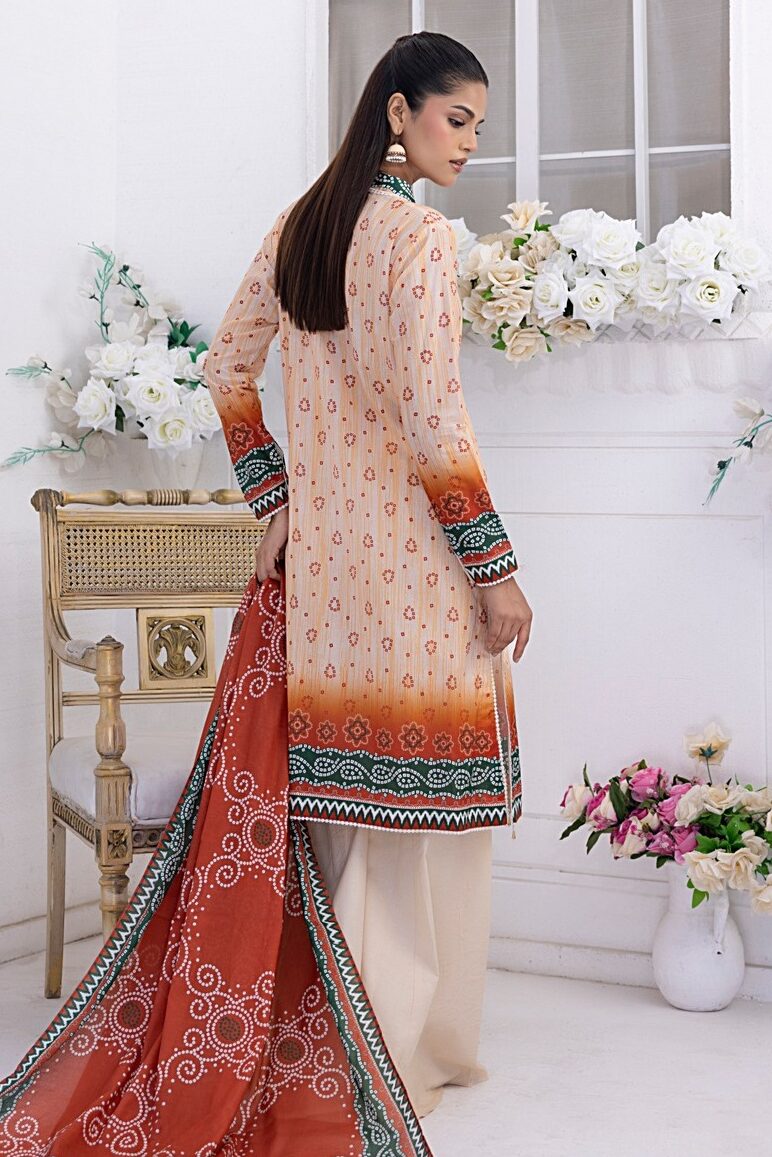 Unstitched Printed Lawn 3Pc - Original Salitex Chunri 08 - Image 2