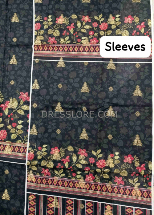 Unstitched Jacquard Printed Lawn 3Pc - Dress Lore 04 - Image 4