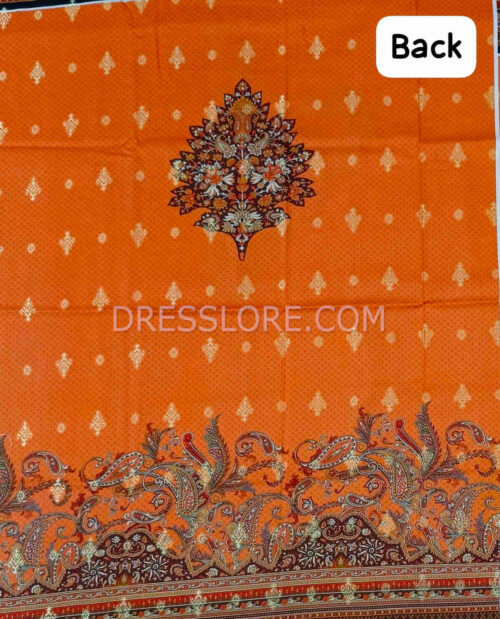 Unstitched Jacquard Printed Lawn 3Pc - Dress Lore 05 - Image 3