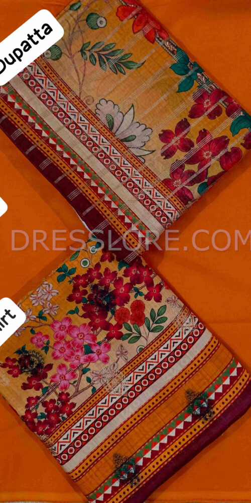 Unstitched Jacquard Lawn 3Pc - Dress Lore 02