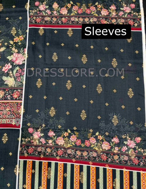Unstitched Jacquard Printed Lawn 3Pc - Dress Lore 03 - Image 5