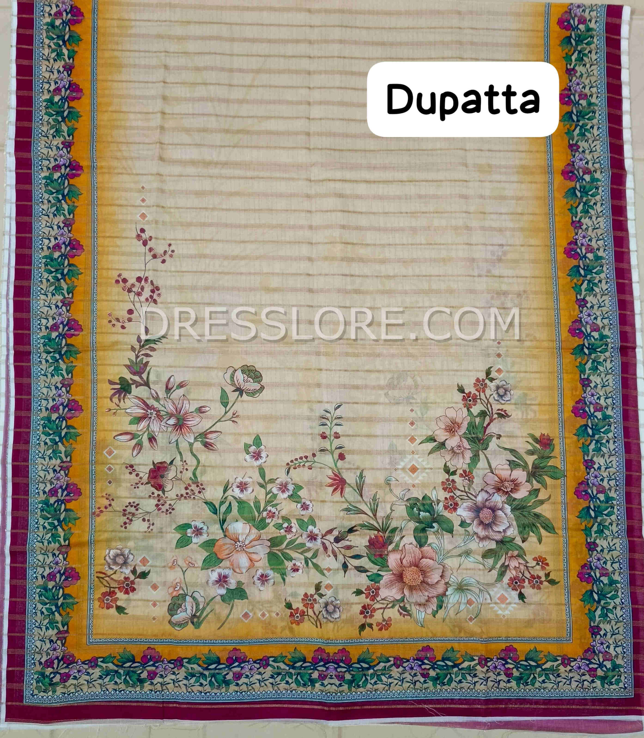 Unstitched Jacquard Lawn 3Pc - Dress Lore 01 - Image 4