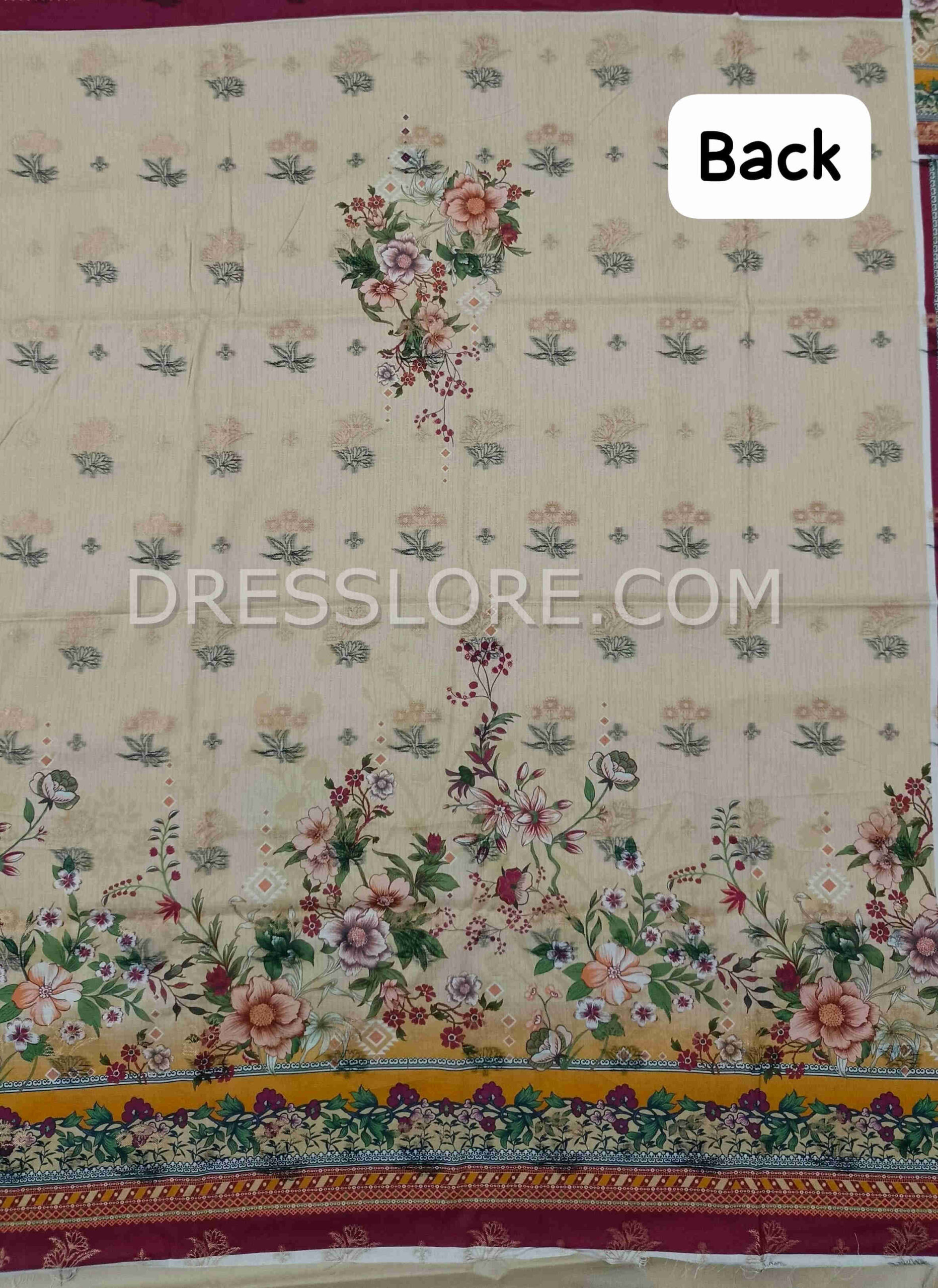 Unstitched Jacquard Lawn 3Pc - Dress Lore 01 - Image 3