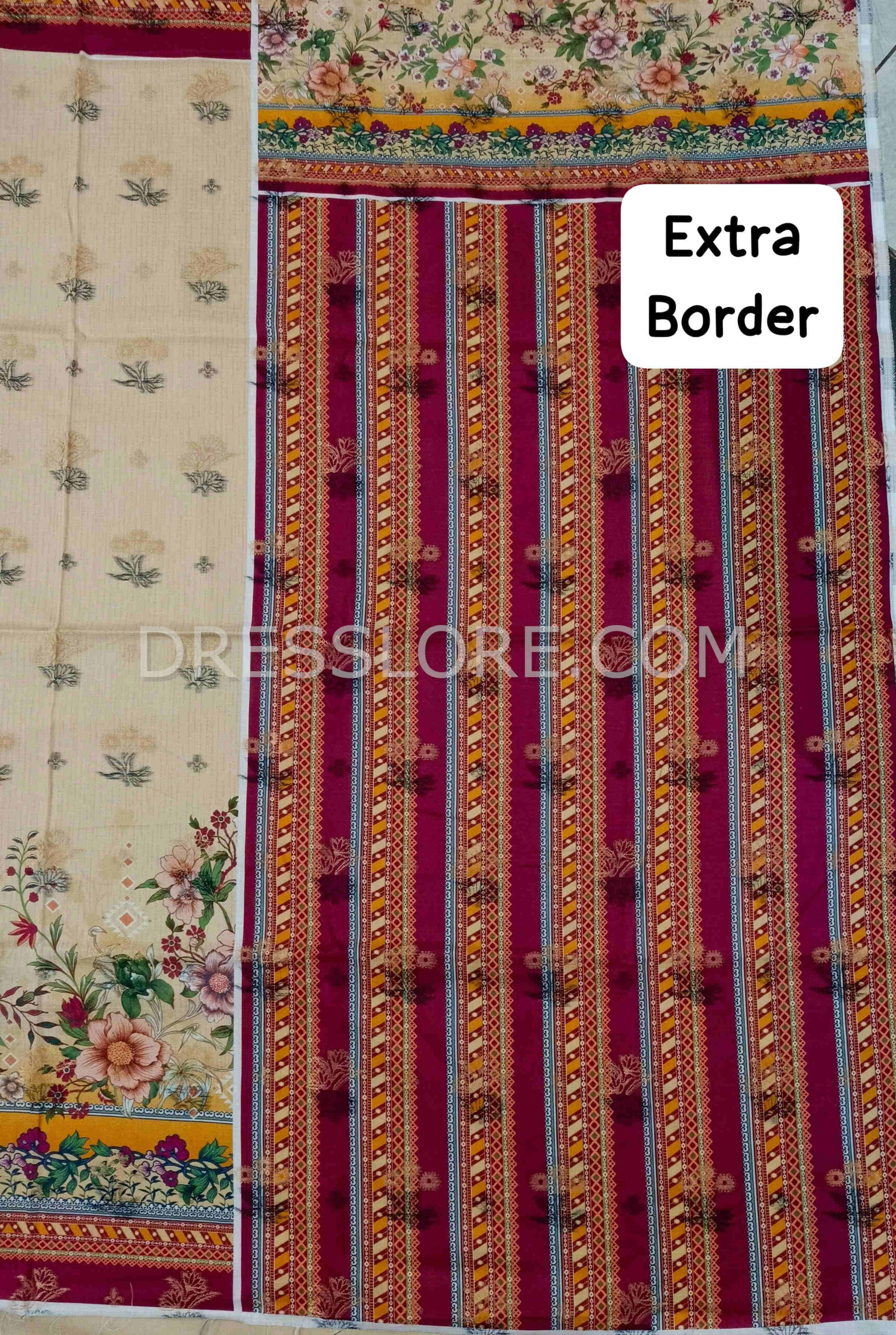 Unstitched Jacquard Lawn 3Pc - Dress Lore 01 - Image 5