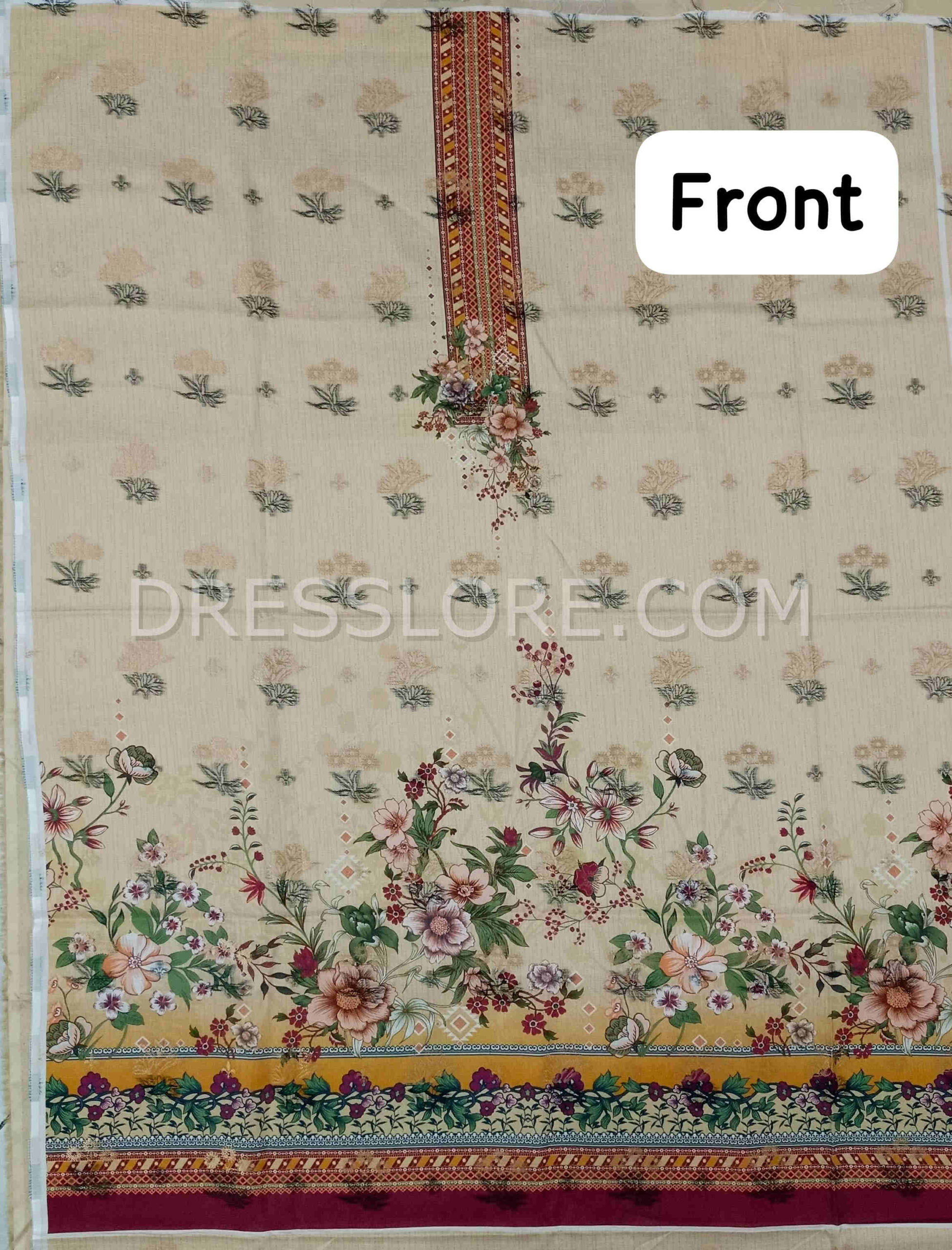 Unstitched Jacquard Lawn 3Pc - Dress Lore 01 - Image 2