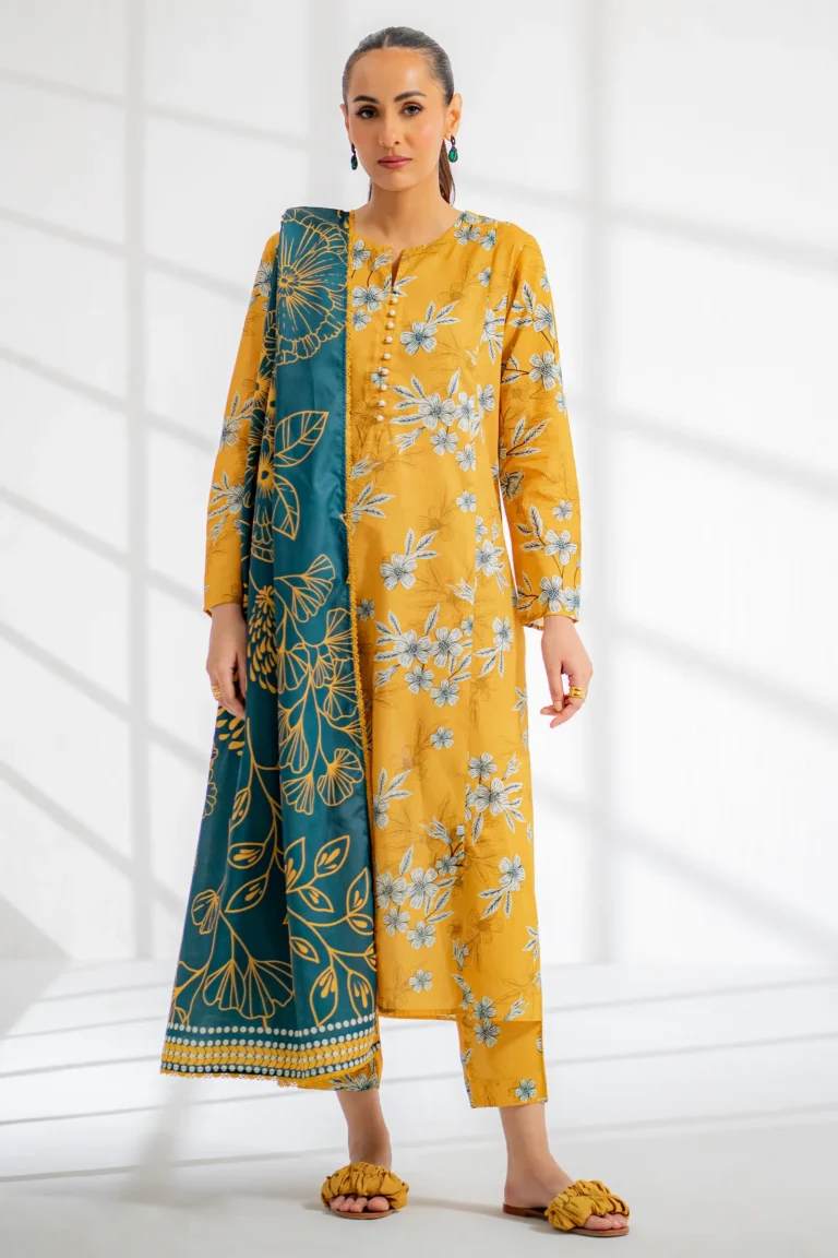 Unstitched Printed Lawn 3Pc - EGO Springtide
